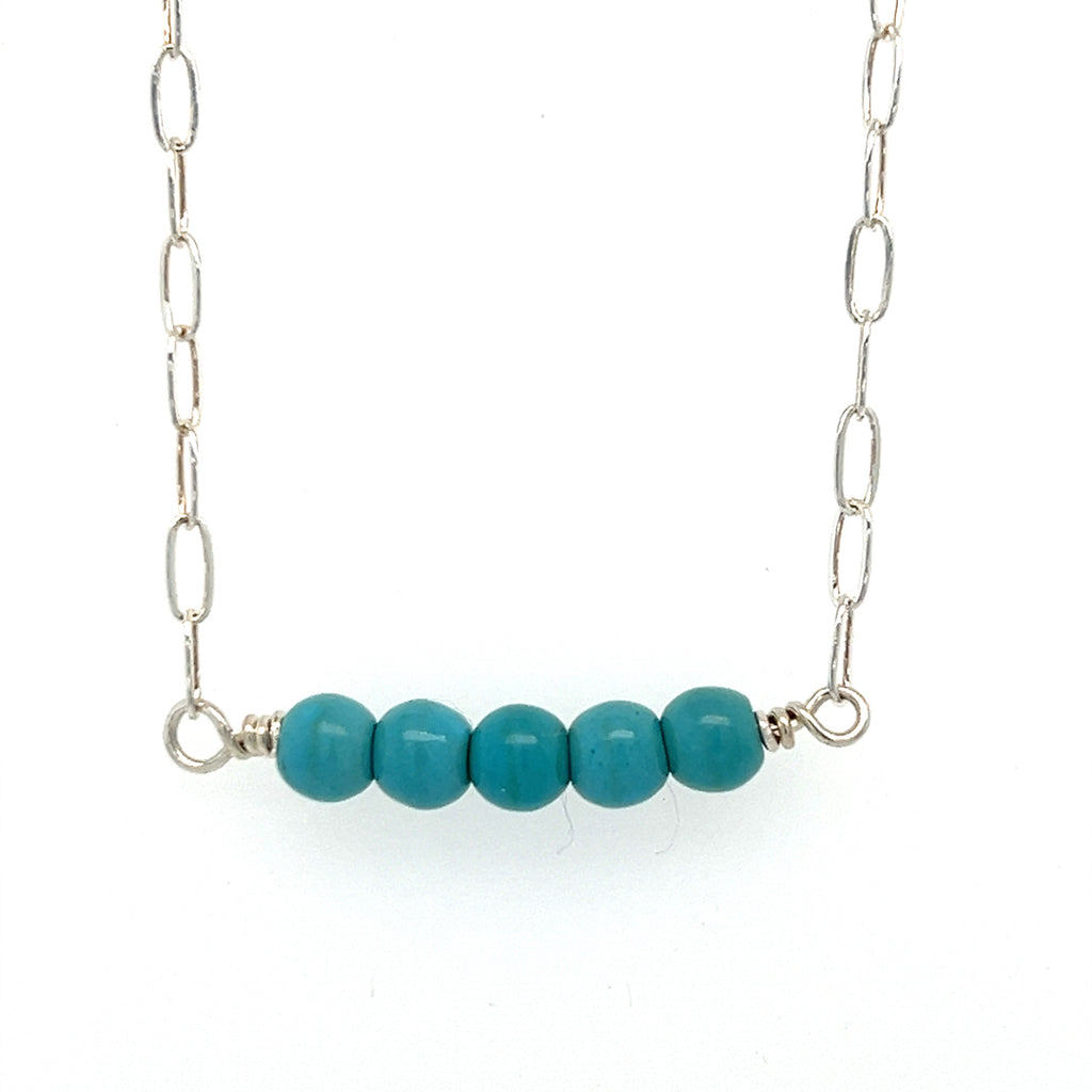 Turquoise Bar Necklace