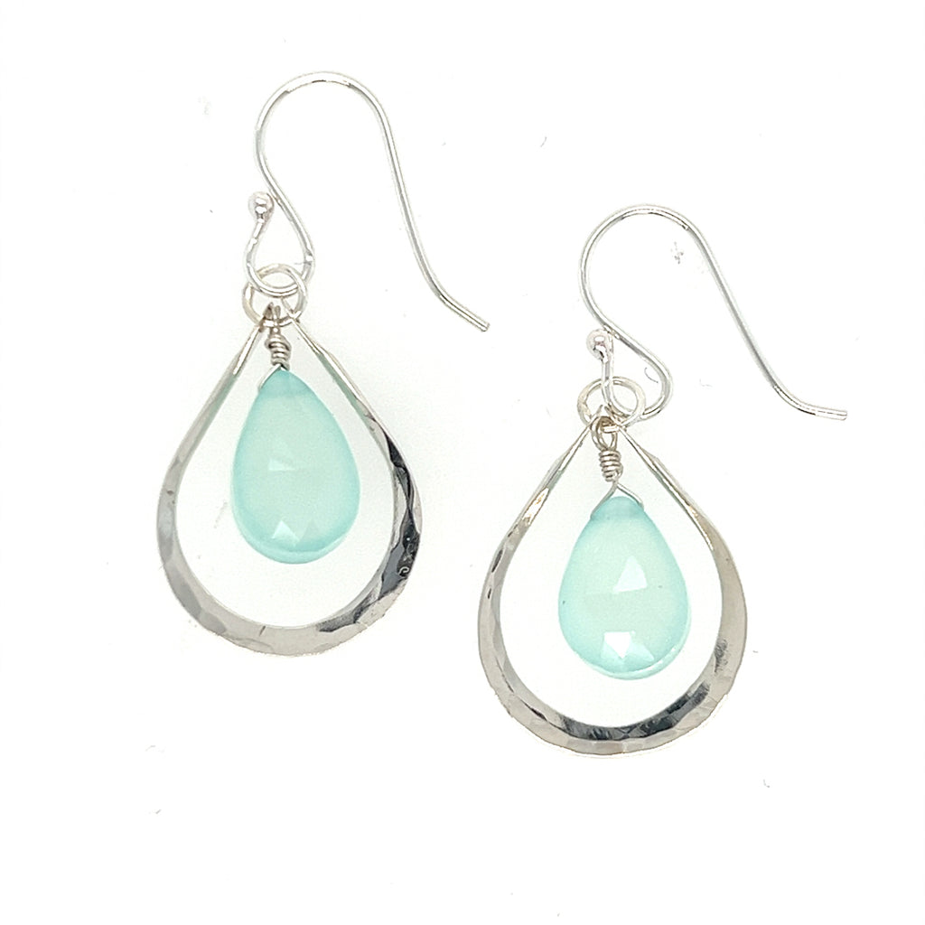 Chalcedony Drop Earrings