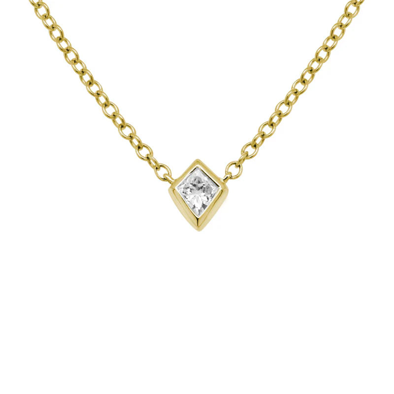 Kite-Shaped Diamond Necklace