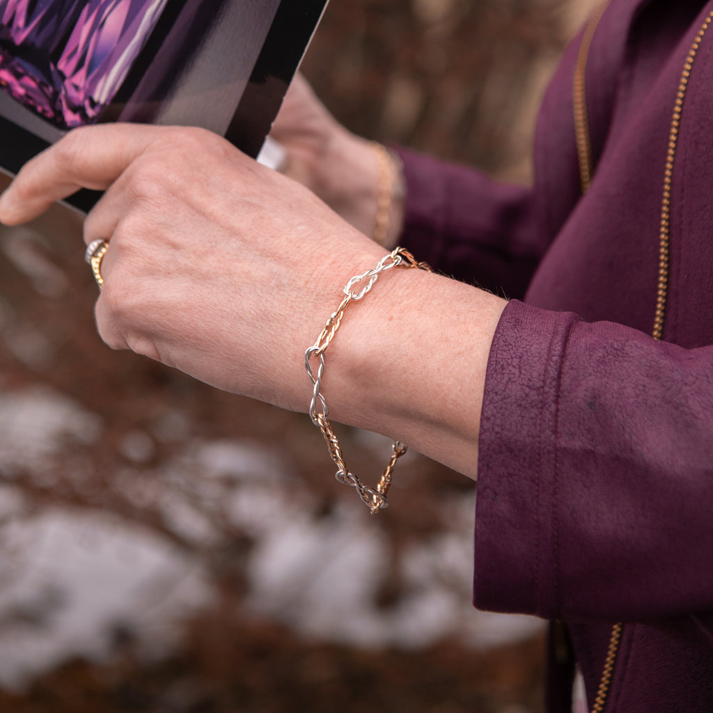 Infinite Link Bracelet - 2 Tone