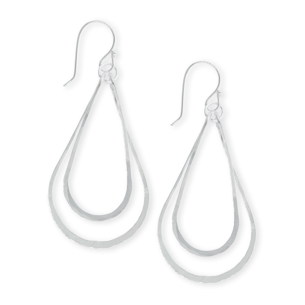 Large Double Teardrop Earrings