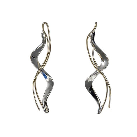 2 Tone Tango Threader Earrings