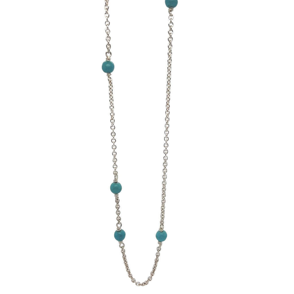 Turquoise Station Necklace