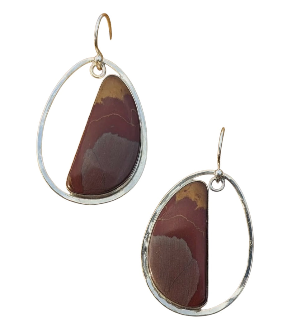 Norenna Jasper Half Moon Earrings