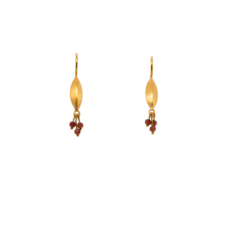 Bliss Garnet Dangle Earrings