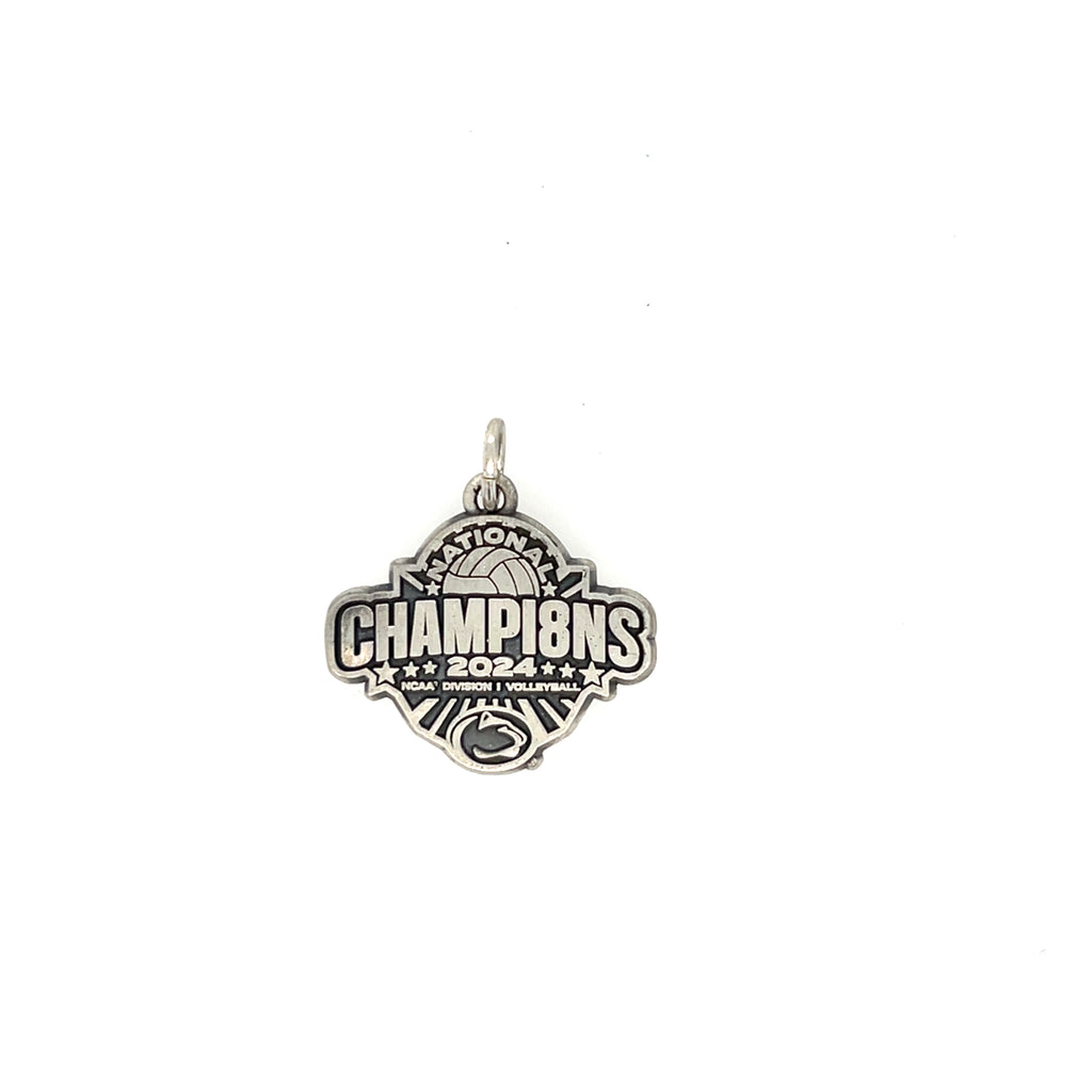 Antiqued Silver PSU Women’s Volleyball National Champion Charm