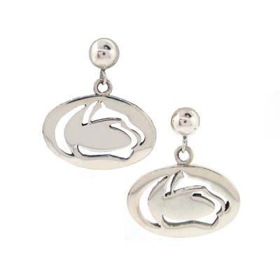 Cutout Lion Logo Dangle Earrings