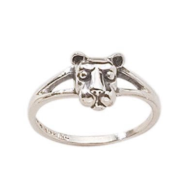 Lion Head Split Shank Ladies Ring