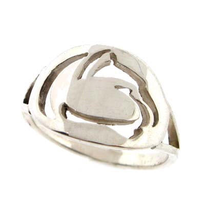 Lion Logo Cutout Ladies Ring