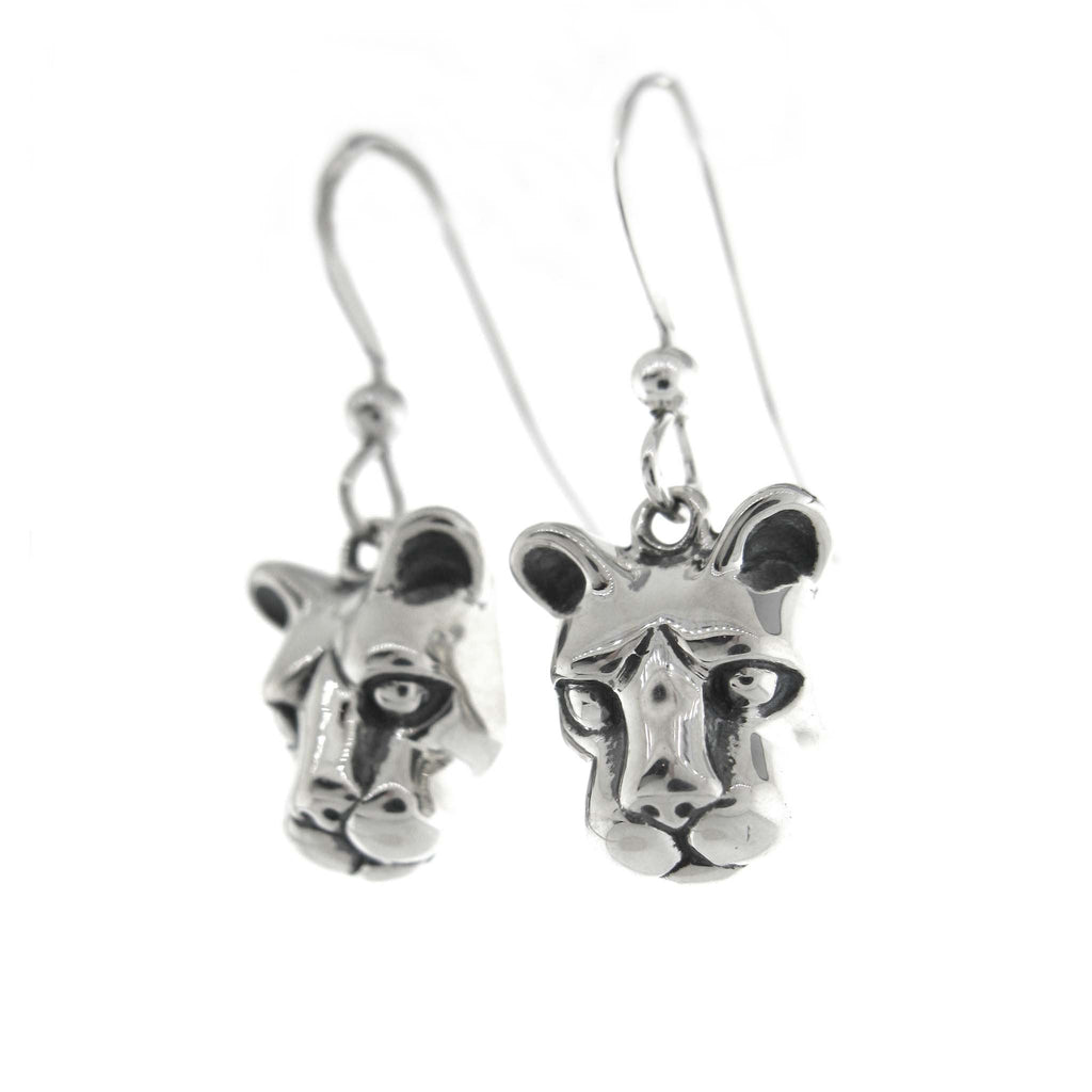 Large Nittany Lion Head Dangle Earrings