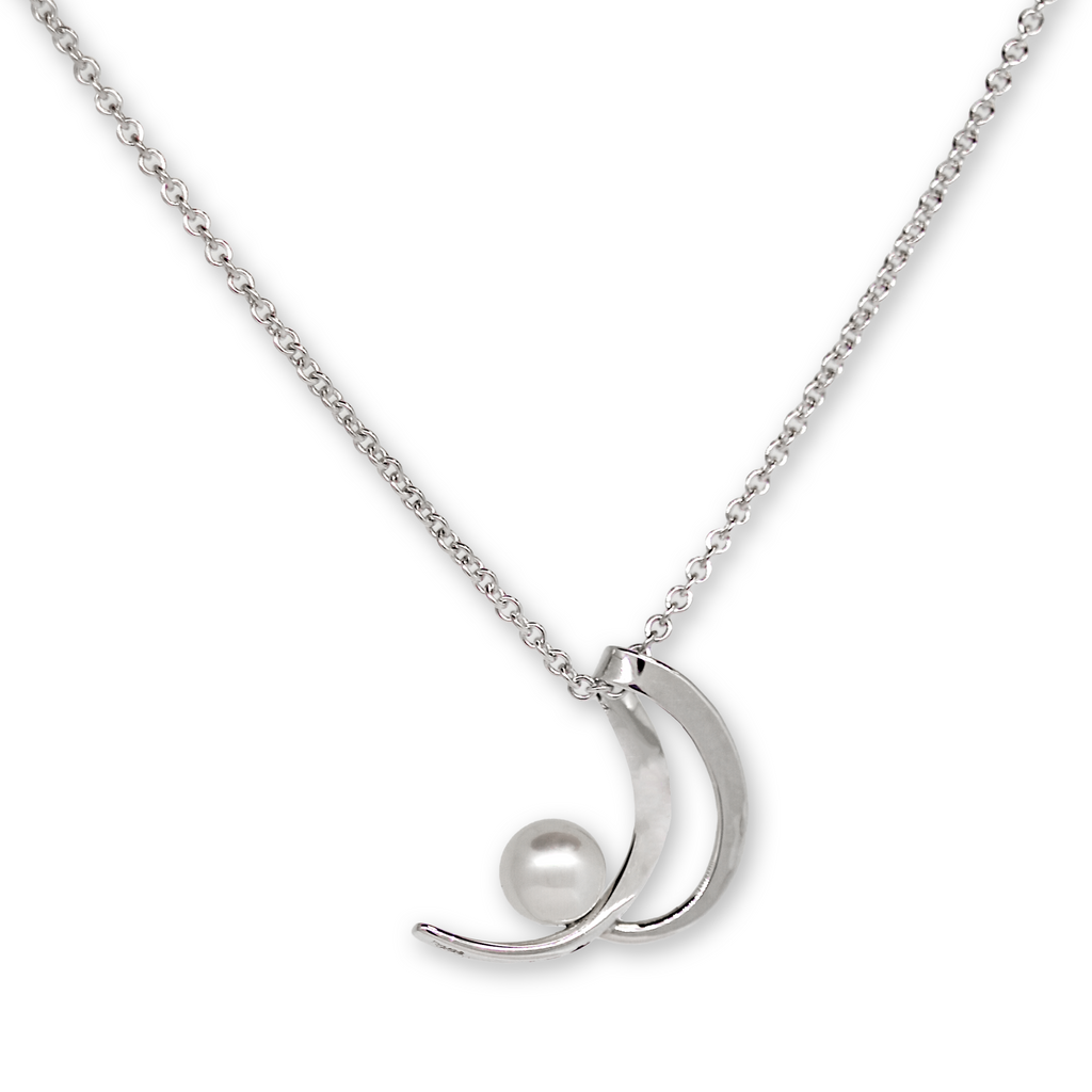 Crescent Pearl Necklace