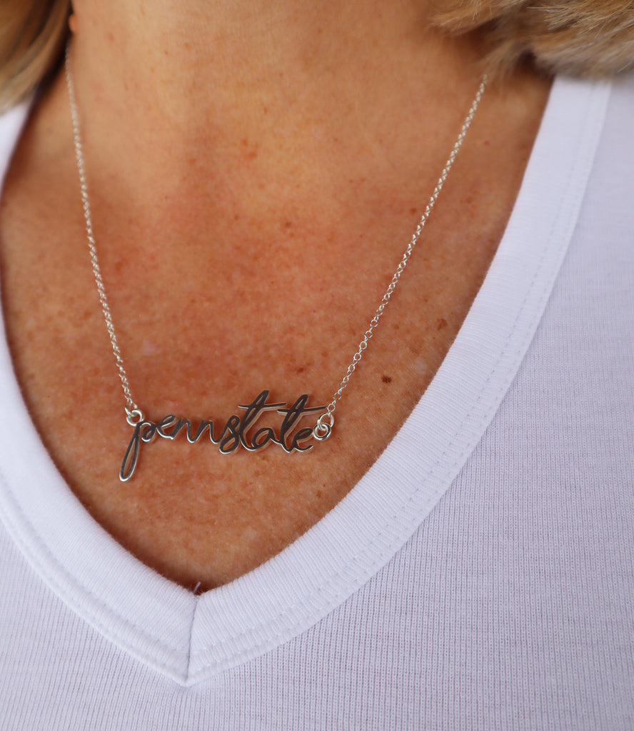 Script Penn State Necklace