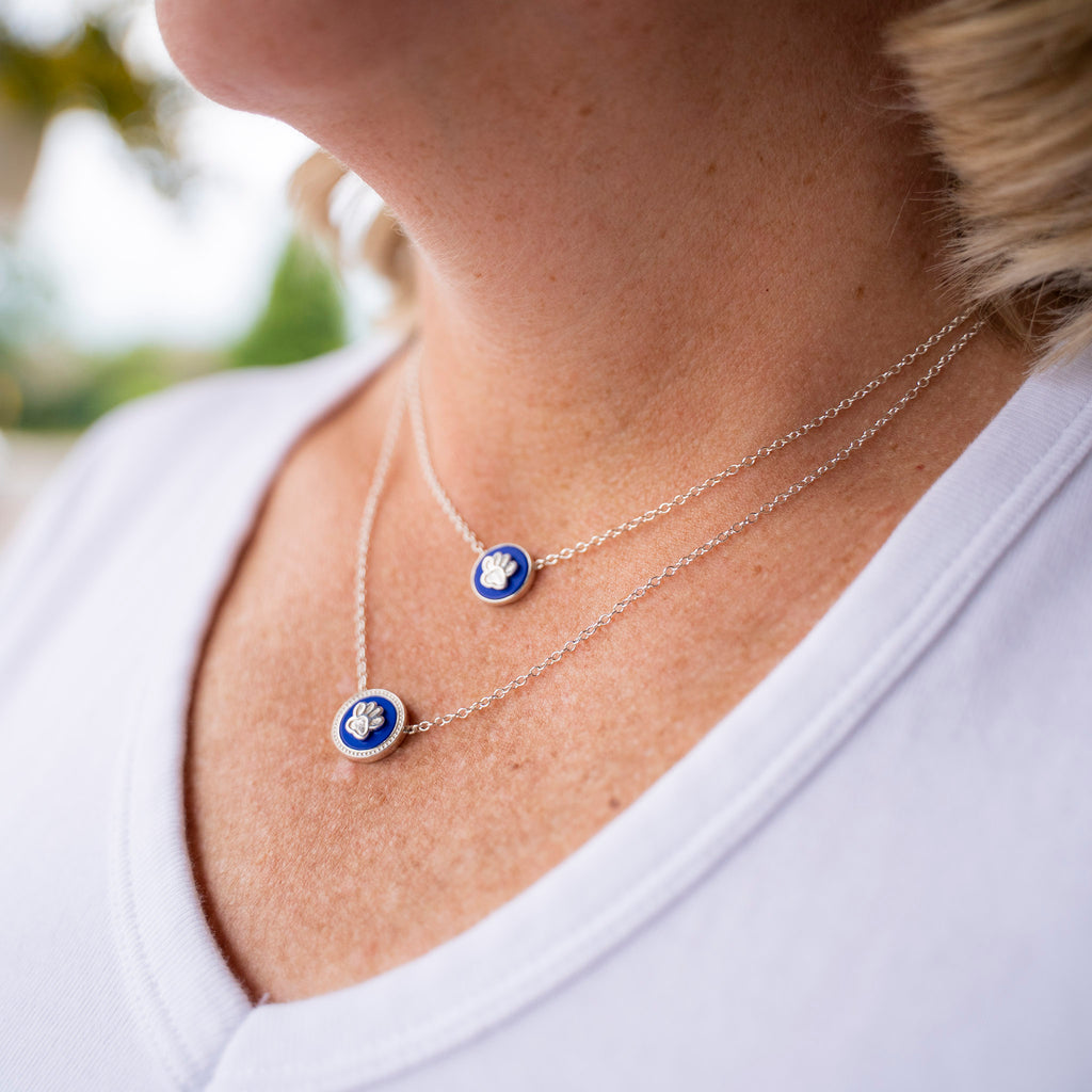 Paw Print “Dream” Necklace-Lapis