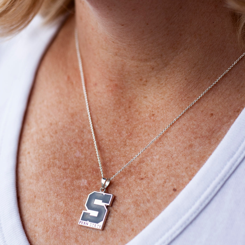 Block "S" State Necklace