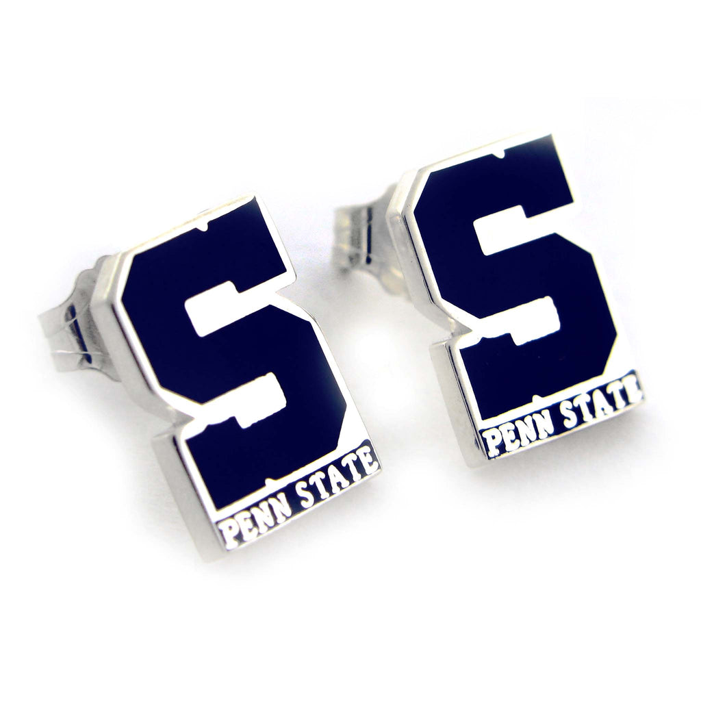 Block "S" State Earrings