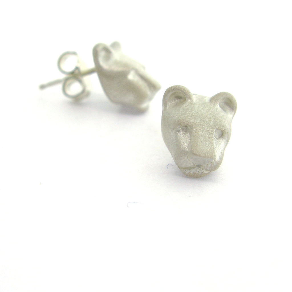 Bill Wallace Lion Head Earrings