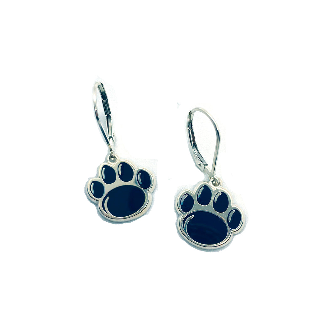 1/2" Official Paw Print Dangle Earrings